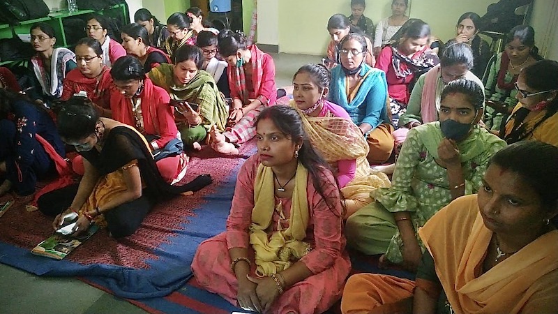 African child getting COVID vaccine